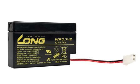 แบตเตอรี่แห้ง  LONG WP0.7-12 (12V0.7AH) สำหรับไฟฉุกเฉิน_2